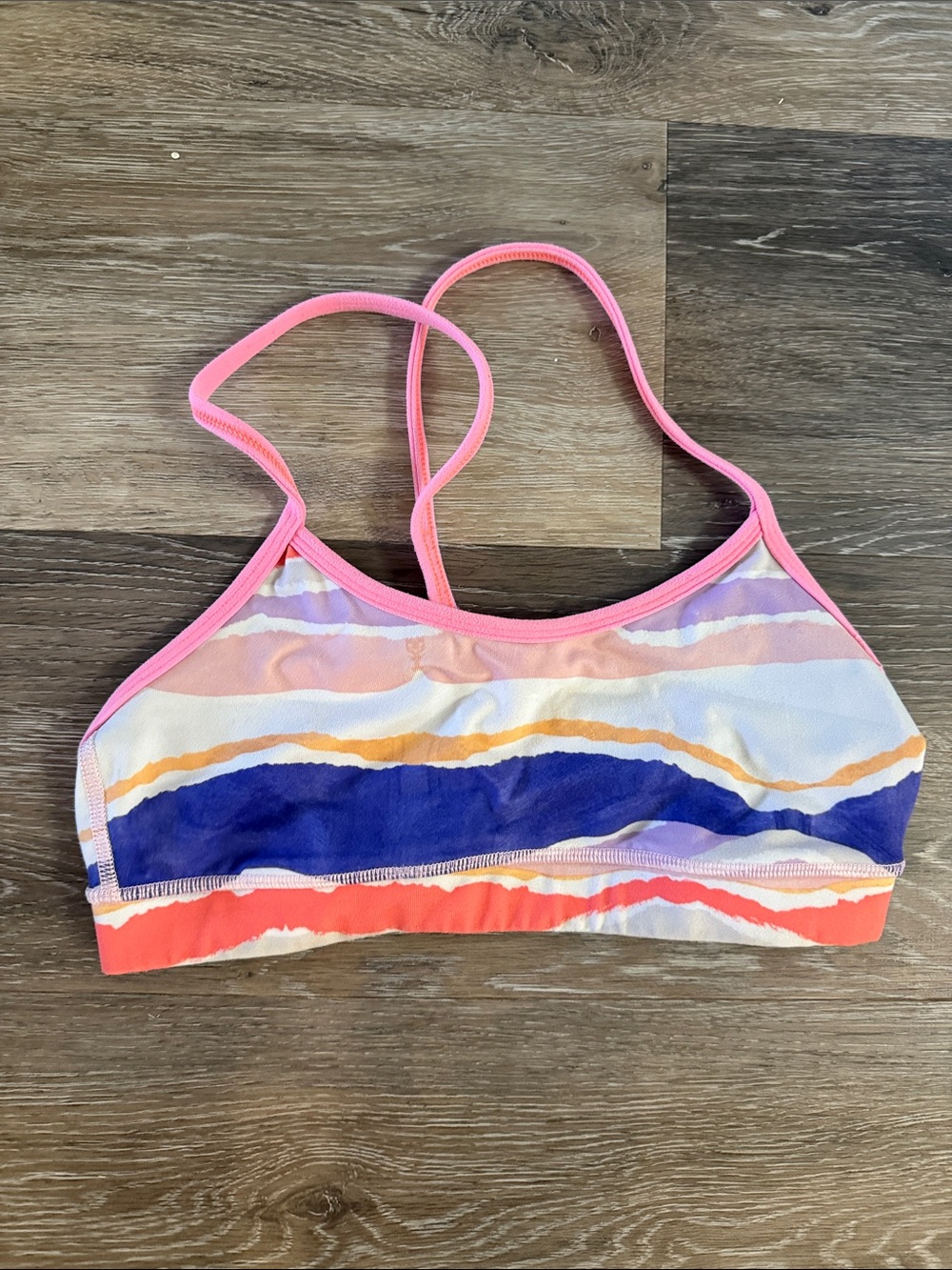 lululemon athletica Pink Multi-Color Strappy Sports Bra